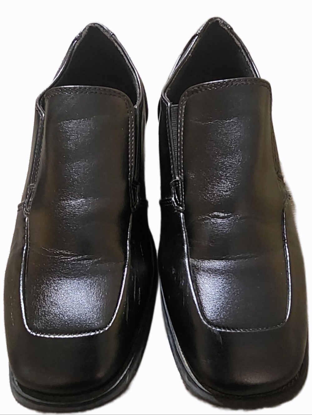 Sonoma Goods For Life Boys Black Slip-On Dress Shoes Size 6 Med Loafers